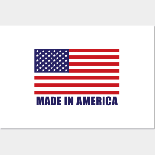 Made in America - American Flag - Patriotic Posters and Art